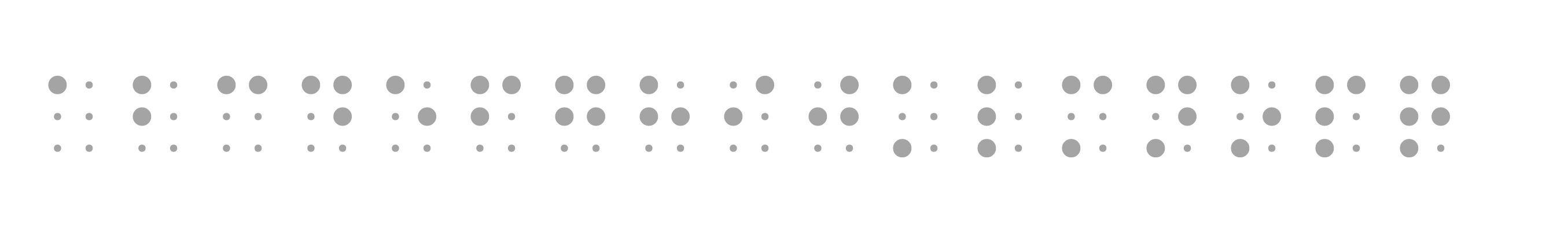 Confettis Braille typeface